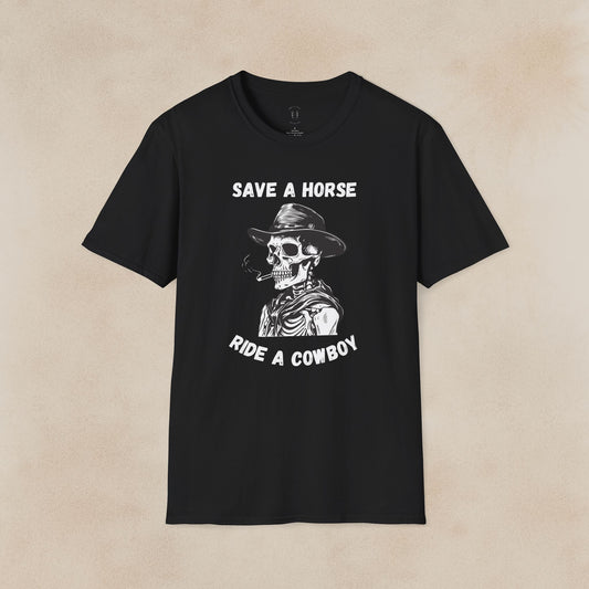 Skull Save a Horse Ride a Cowboy T-Shirt